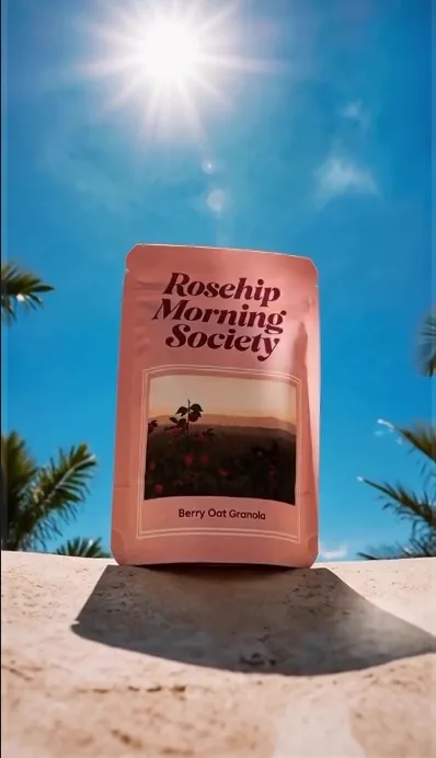 Poolside granola, frame at 00:03 (20 % through)