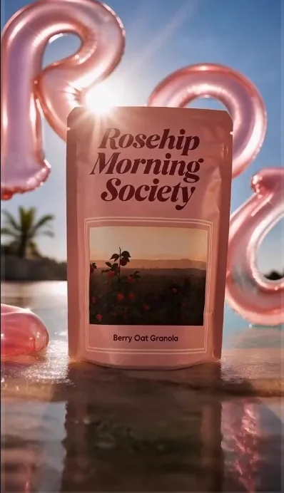 Poolside granola, frame at 00:07 (50 % through)